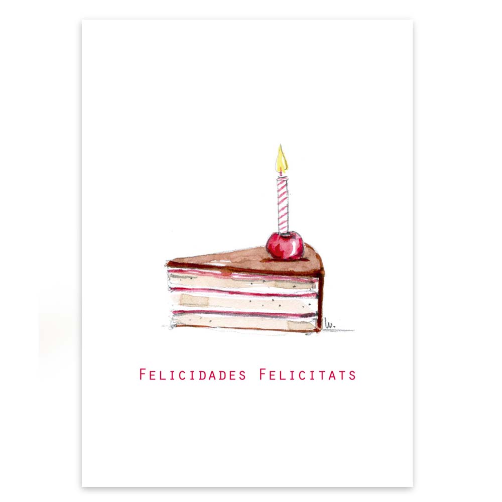 Postal A4 Pastís Rosa i Vela