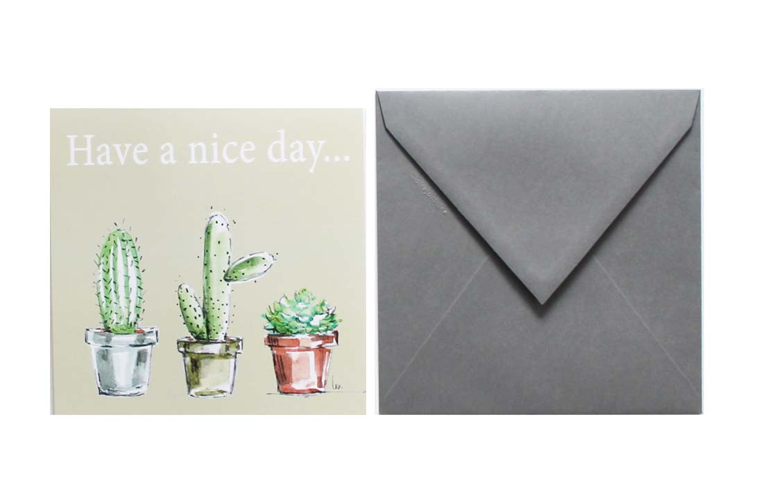 Postcard Have a nice day... Cactus