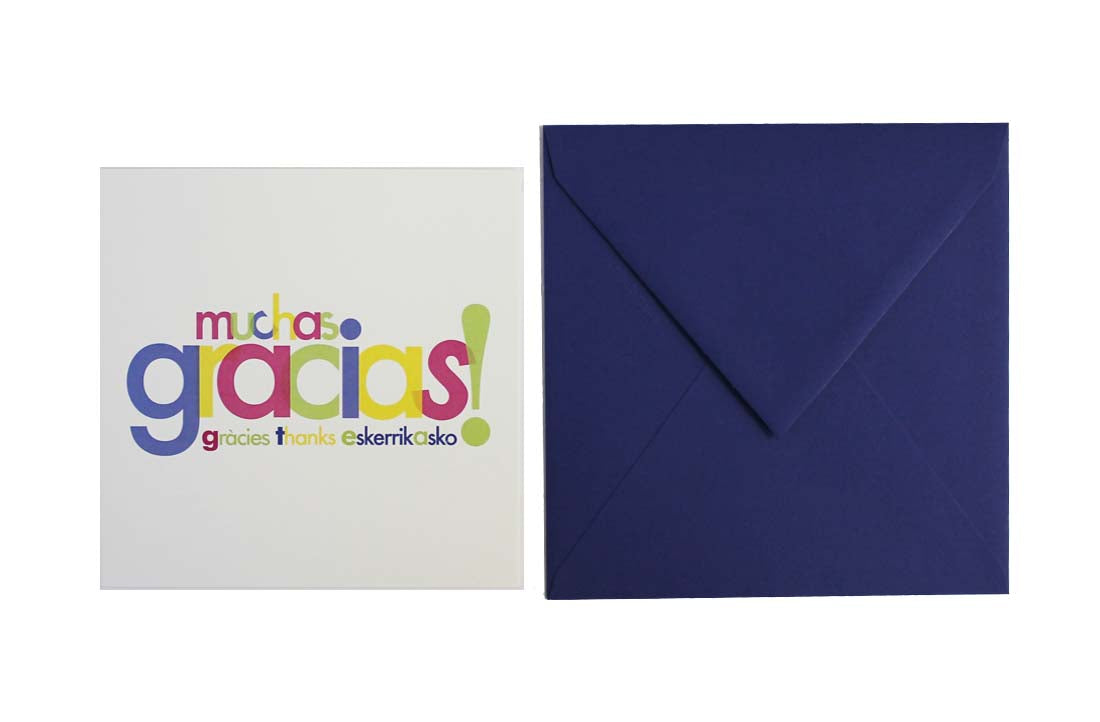Postal Moltes gràcies