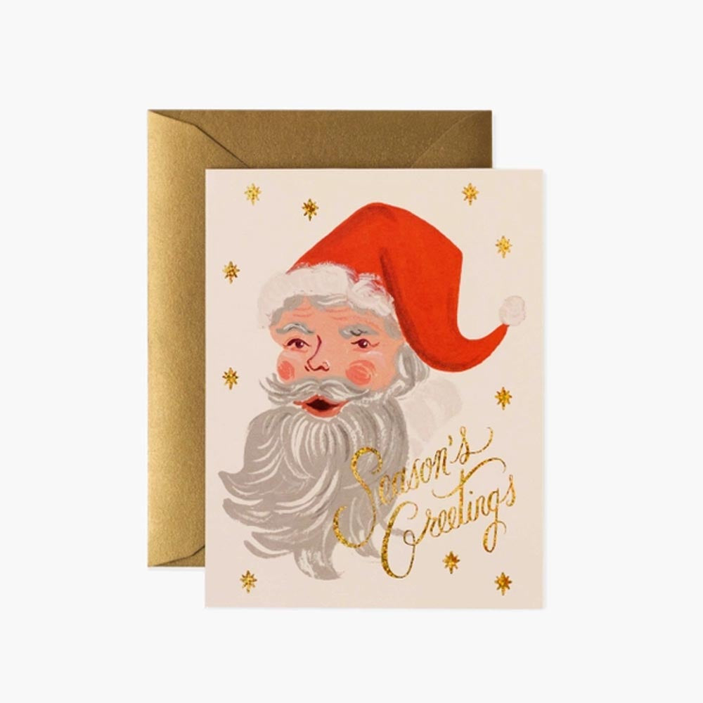 Christmas Greetings from Santa Postcard