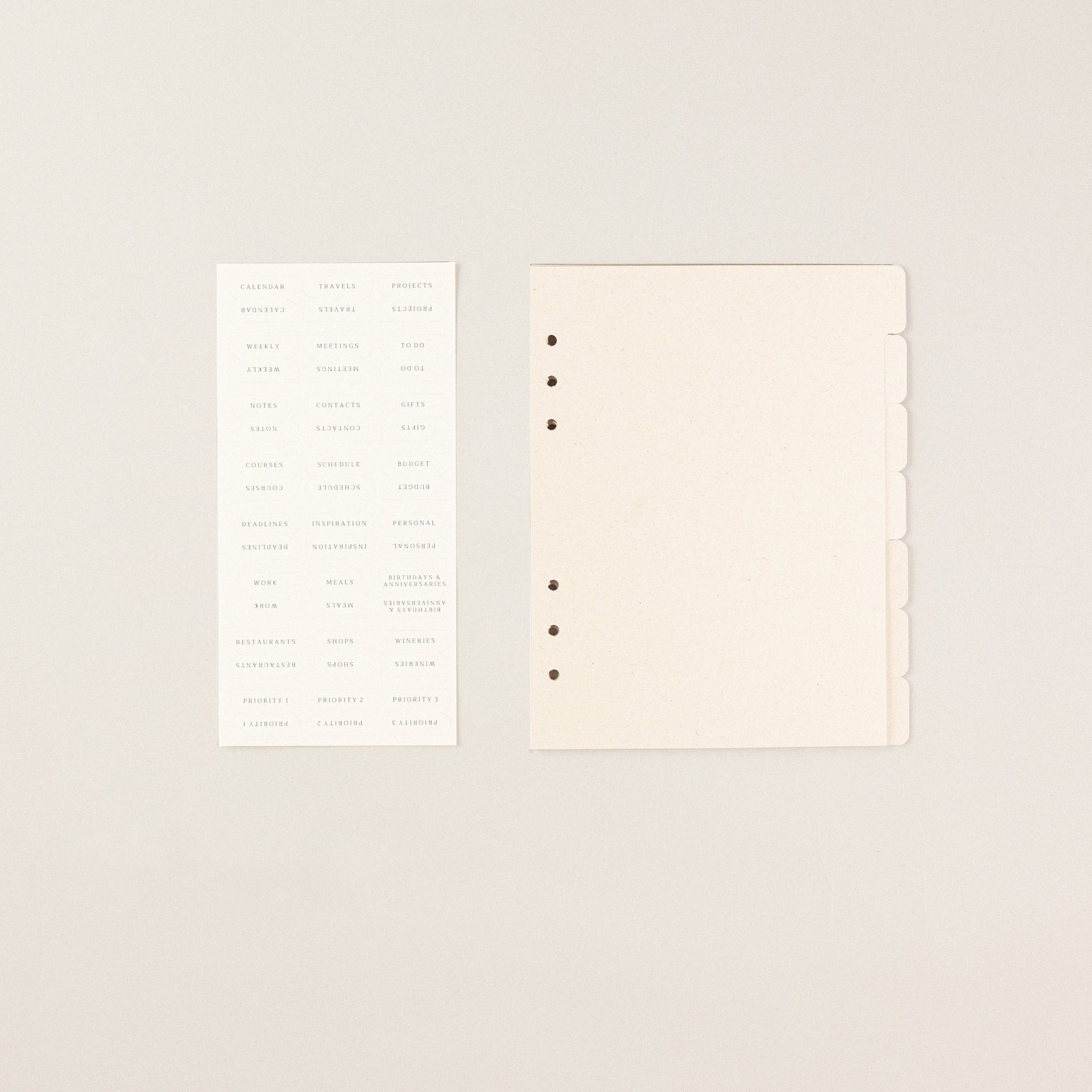 Recambio separadores de papel reciclable pack