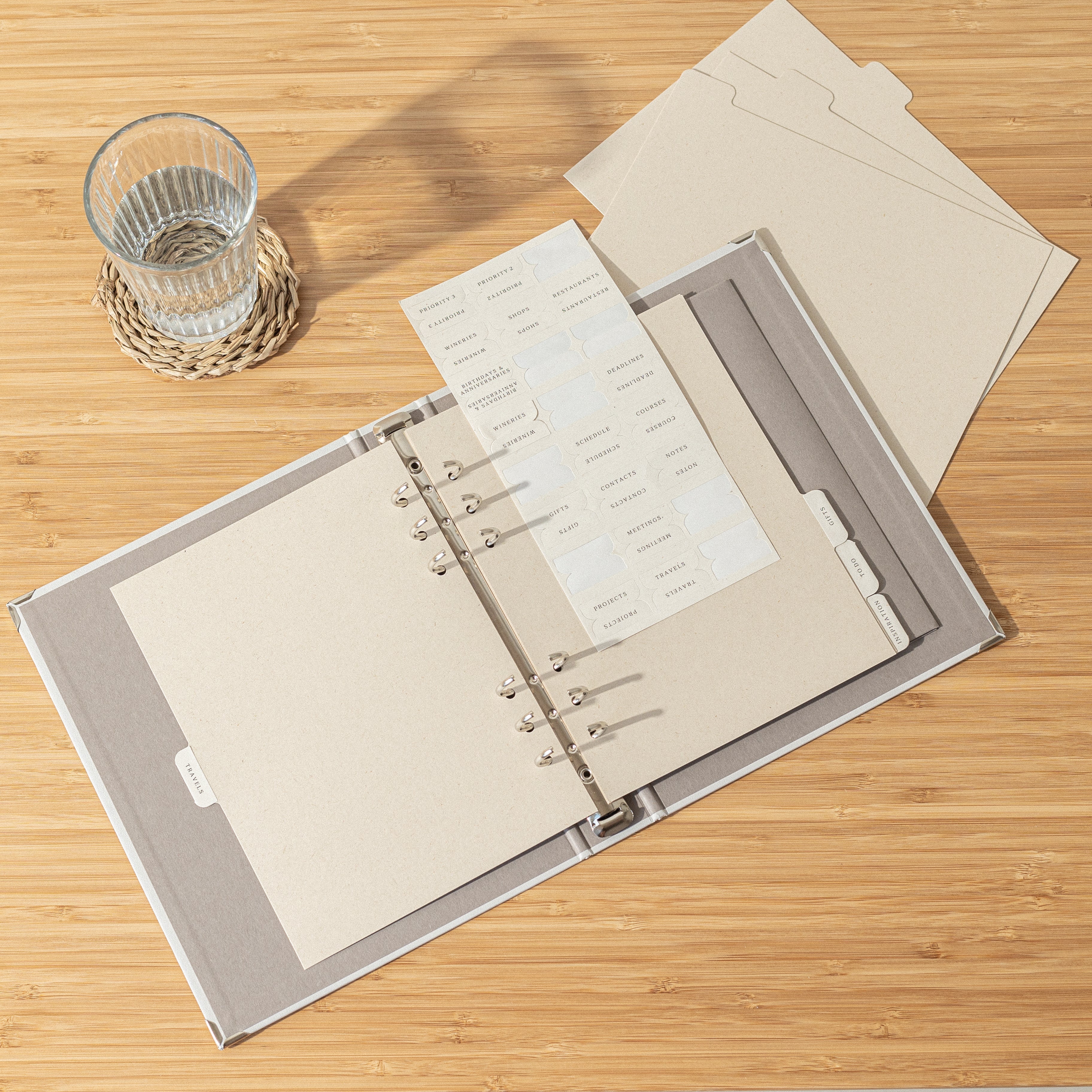 Recambio separadores de papel reciclable