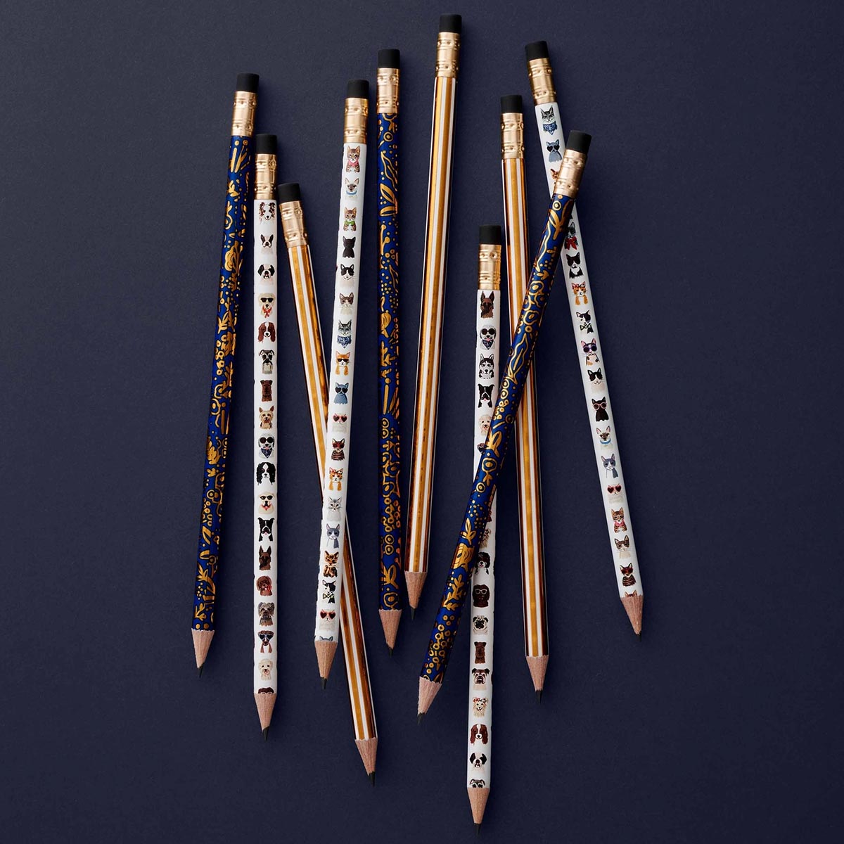 Set de 12 lápices Cats & Dogs - Rifle Paper co.