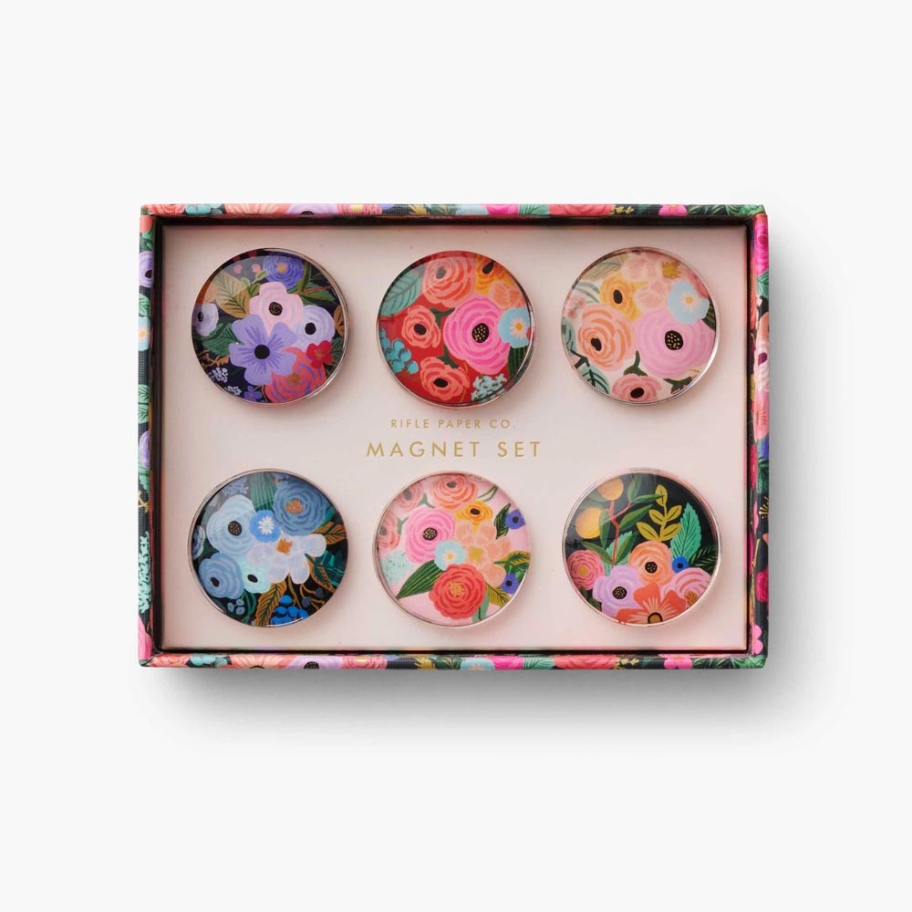 Set de 6 imants de vidre Garden Party - Rifle Paper Co