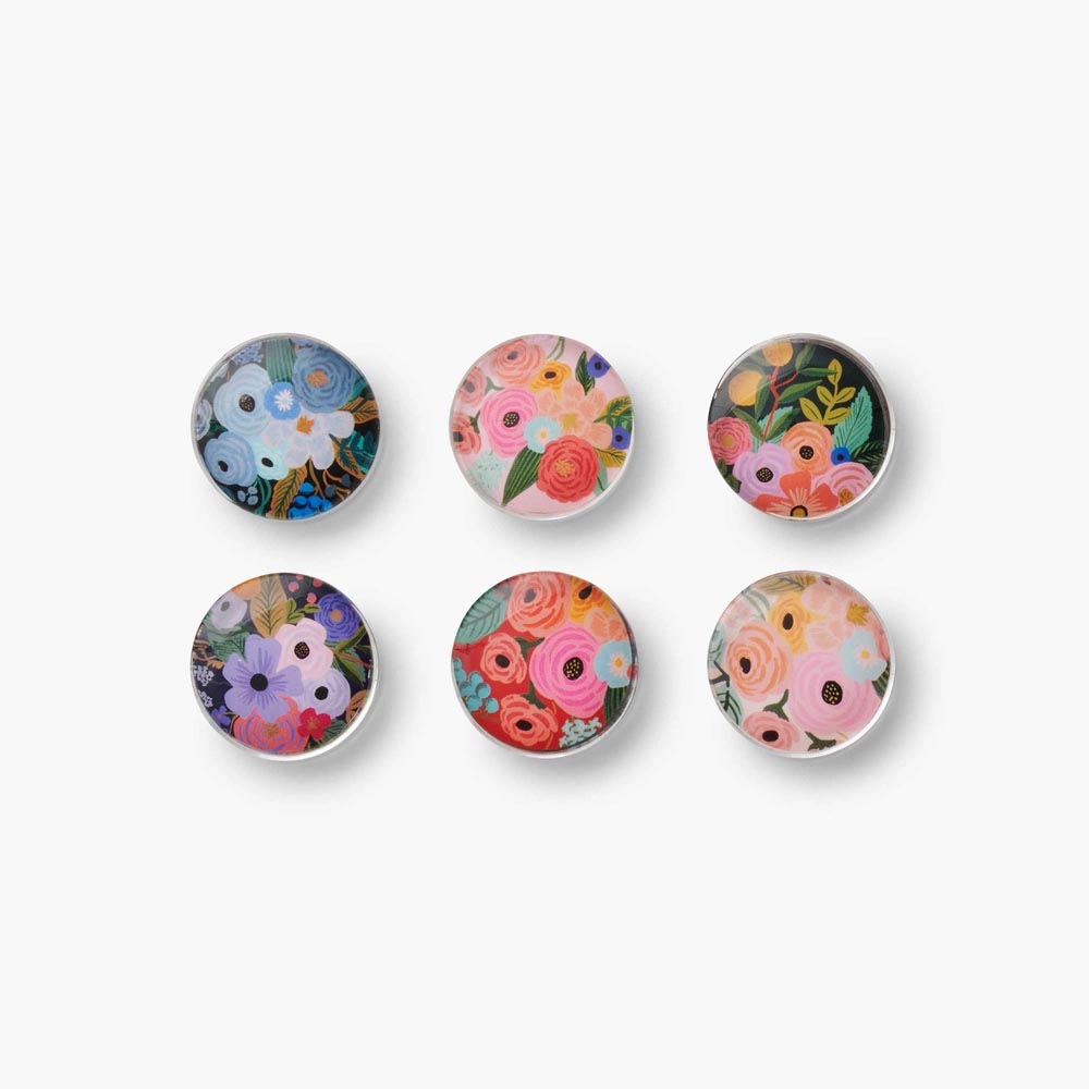 Set de 6 imants de vidre Garden Party - Rifle Paper Co