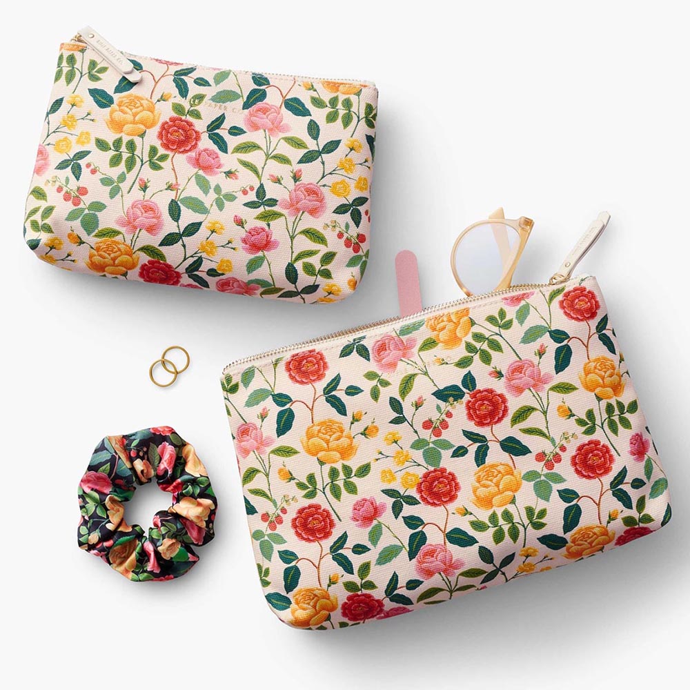 Set de 2 estuches Roses - Rifle Paper Co.