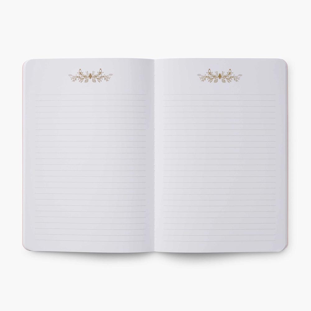 Pack of 3 Roses stitched notebooks - Rifle Paper