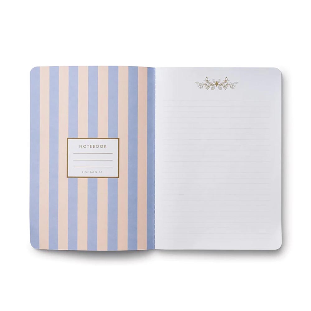 Pack of 3 Hydrangea sewn notebooks - Rifle Paper co.