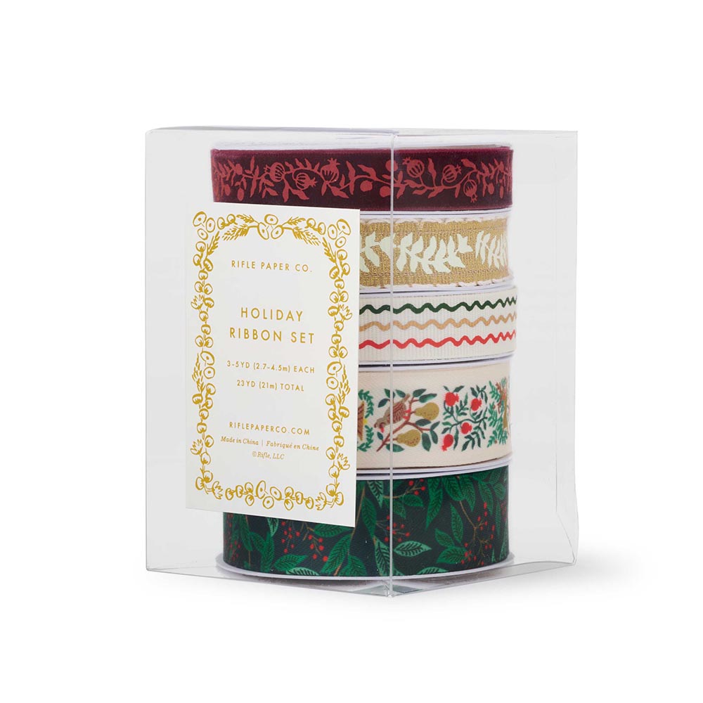 Set 5 bobines de cintes de Nadal Willowberry - Rifle Paper Co