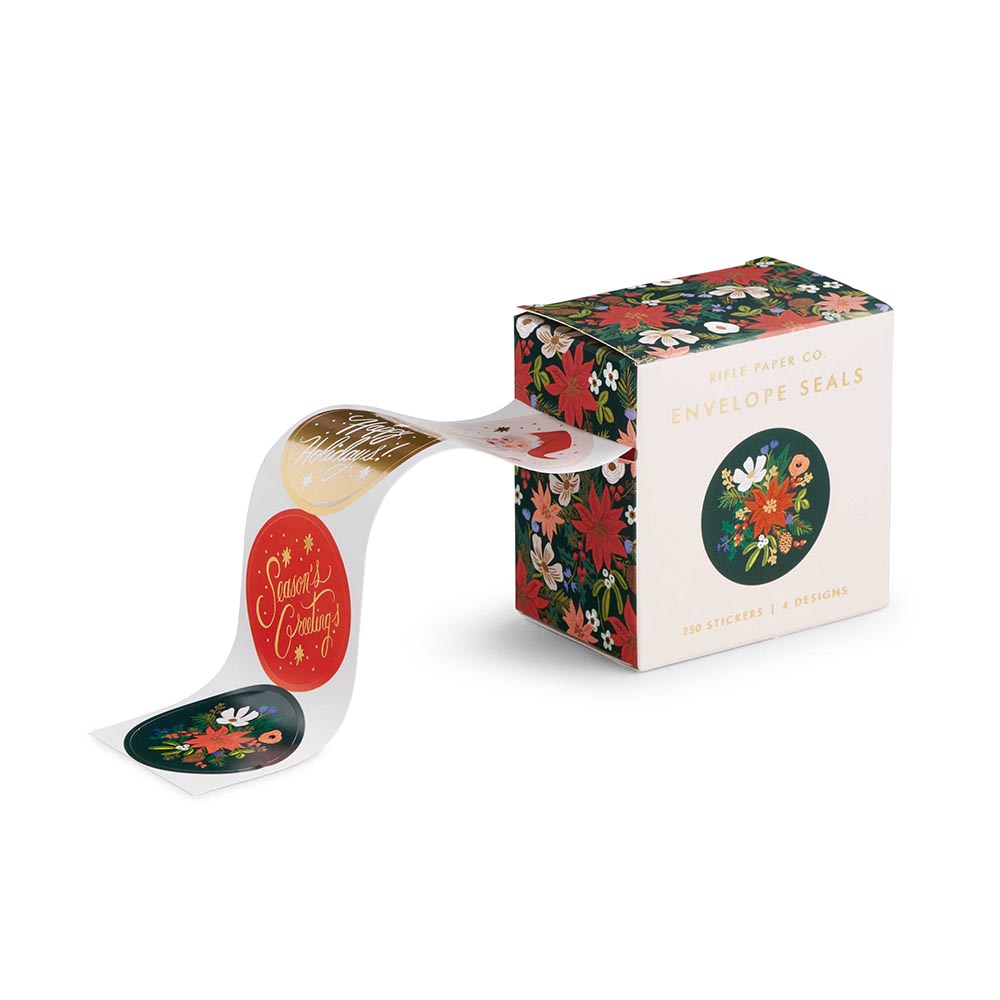 Stickers para cierre de sobres Holiday (250 uds.)- Rifle Paper Co