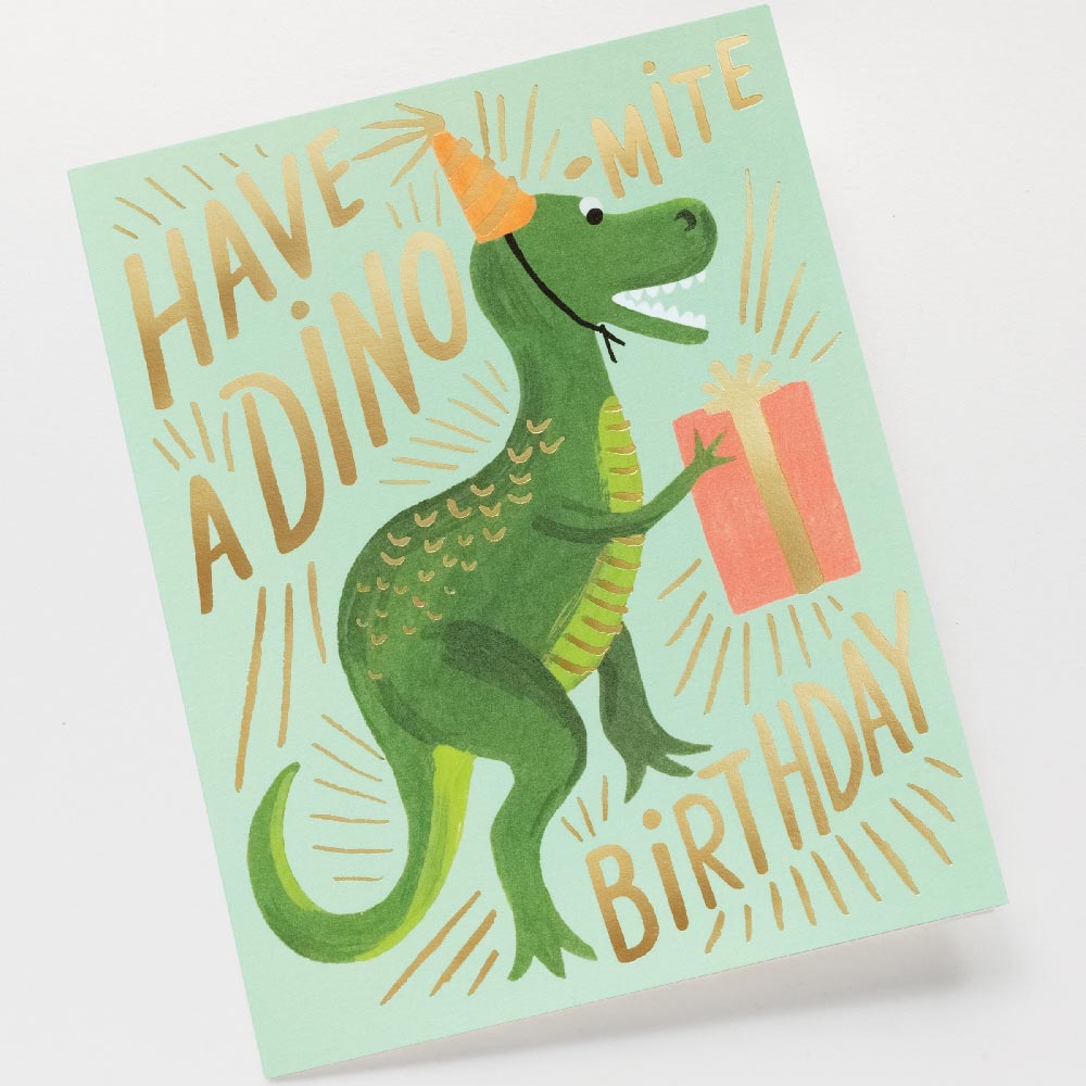 Postal Cumpleaños Dino-mite Birthday Card - Rifle Paper