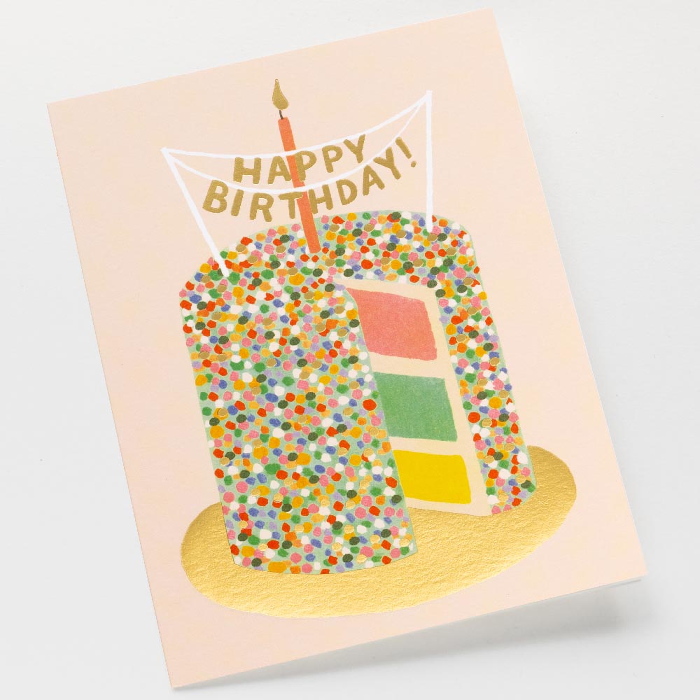 Postal Cumpleaños Layer Cake Card - Rifle Paper