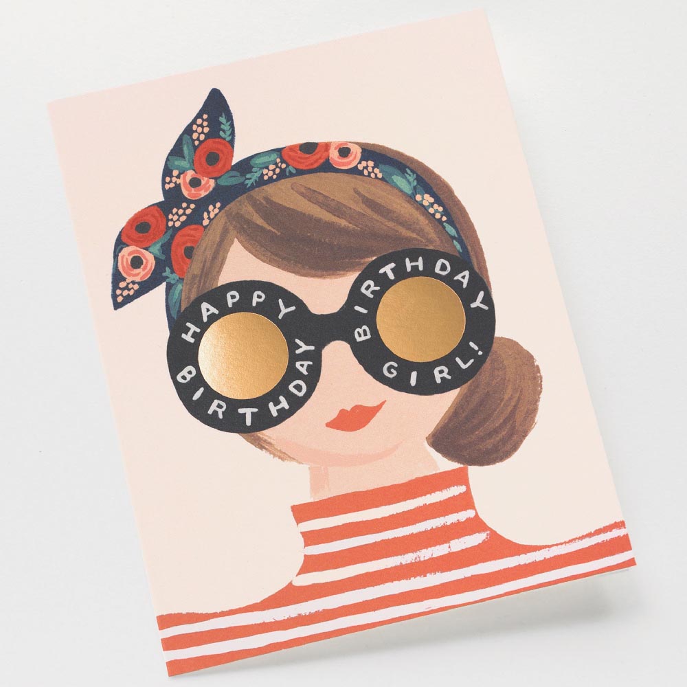 Postal Aniversari Birthday Girl Card - Rifle Paper