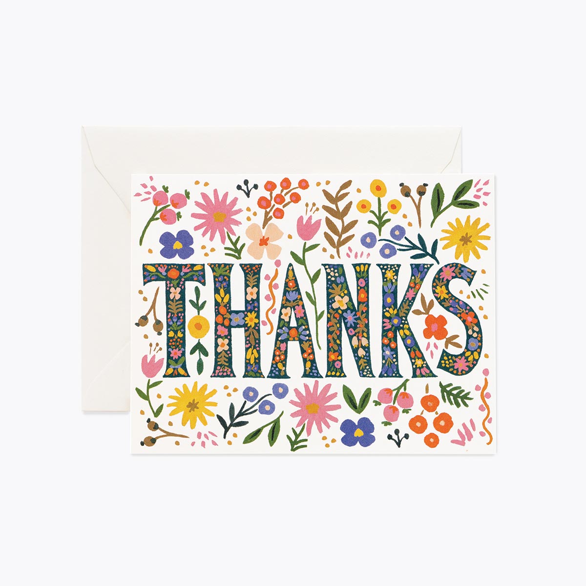 Tarjeta Postal Agradecimiento Floral Thanks - Rifle Paper