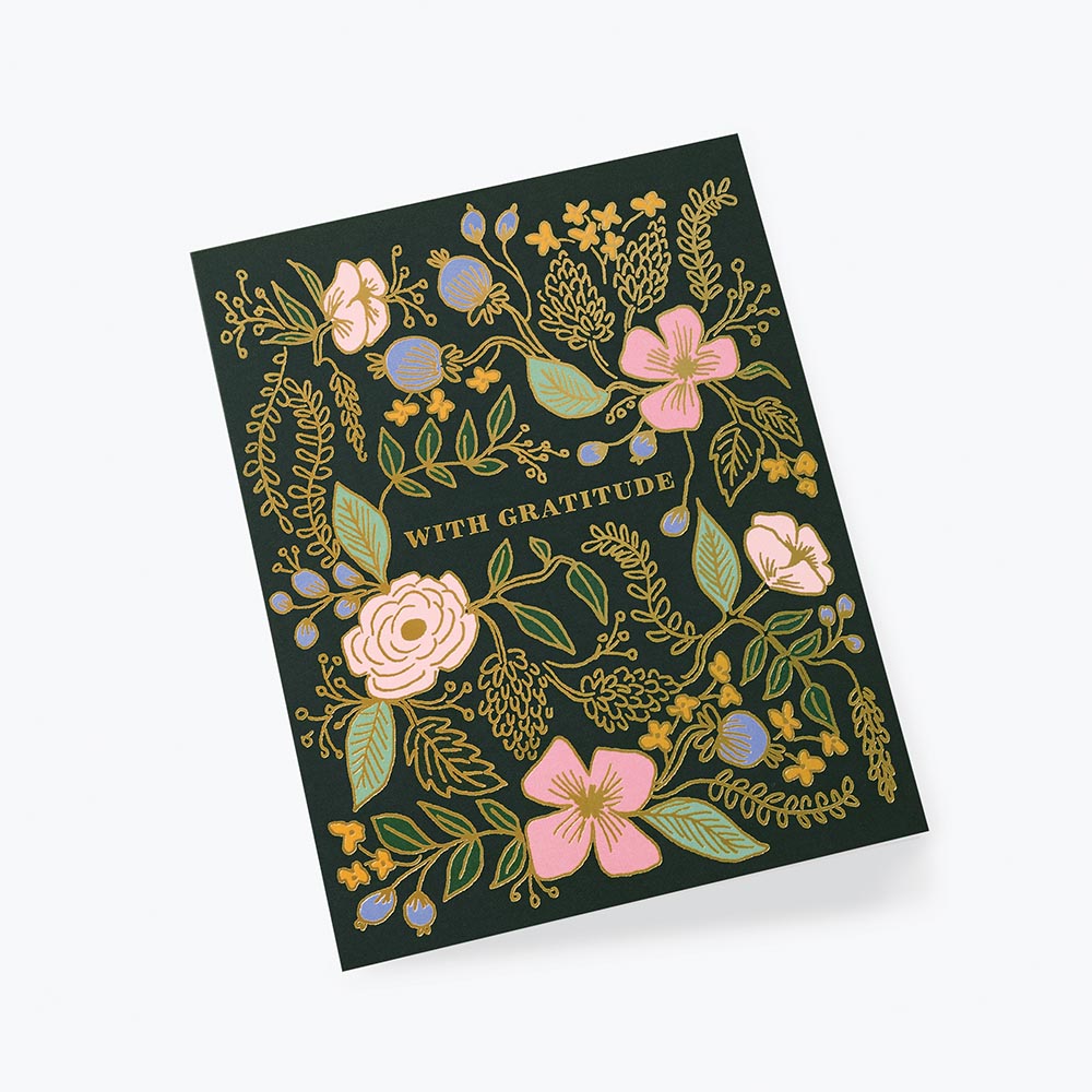 Tarjeta Postal Agradecimiento With Gratitude - Rifle Paper Co