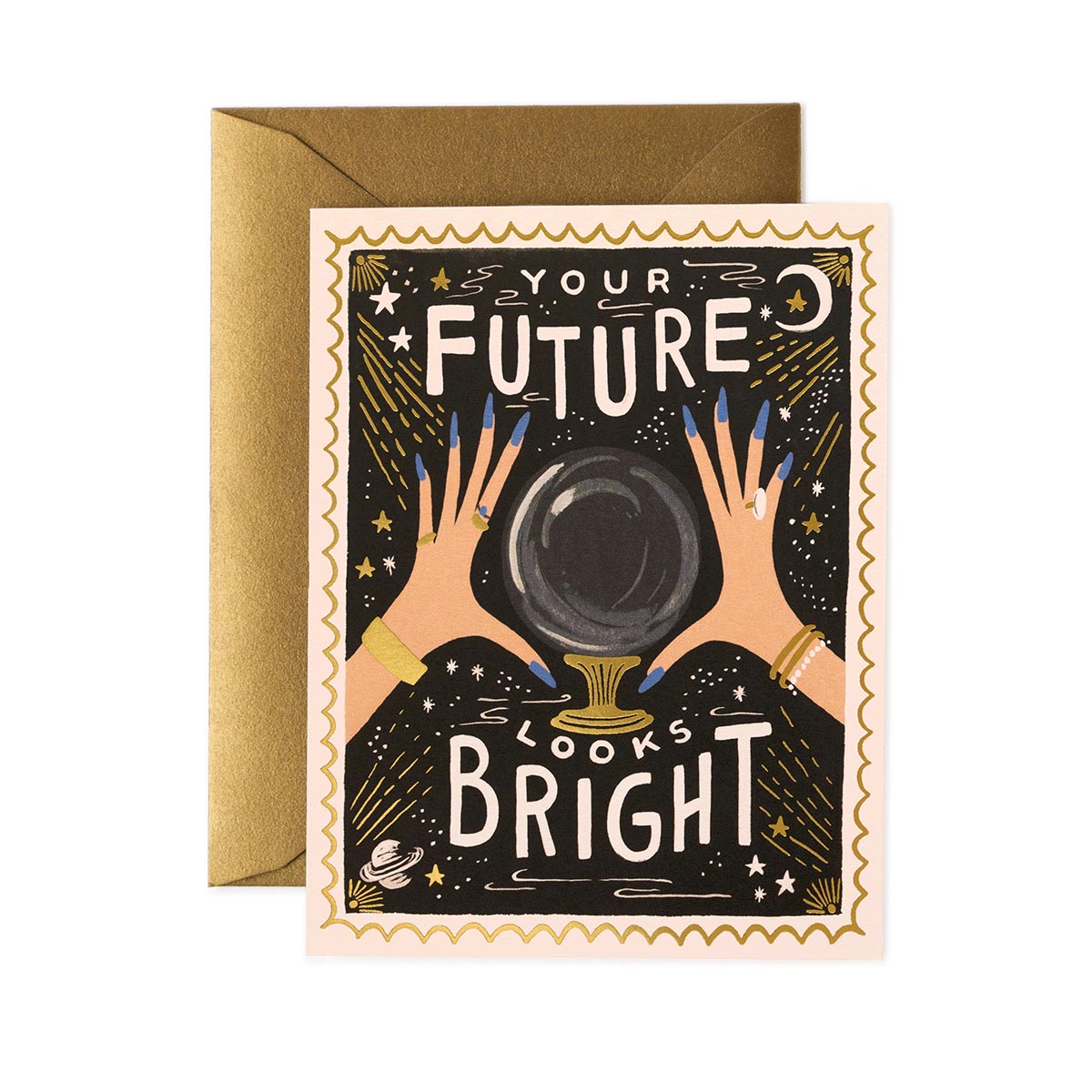 Encouragement Postcard - Your Future Looks Bright - Rifle Paper