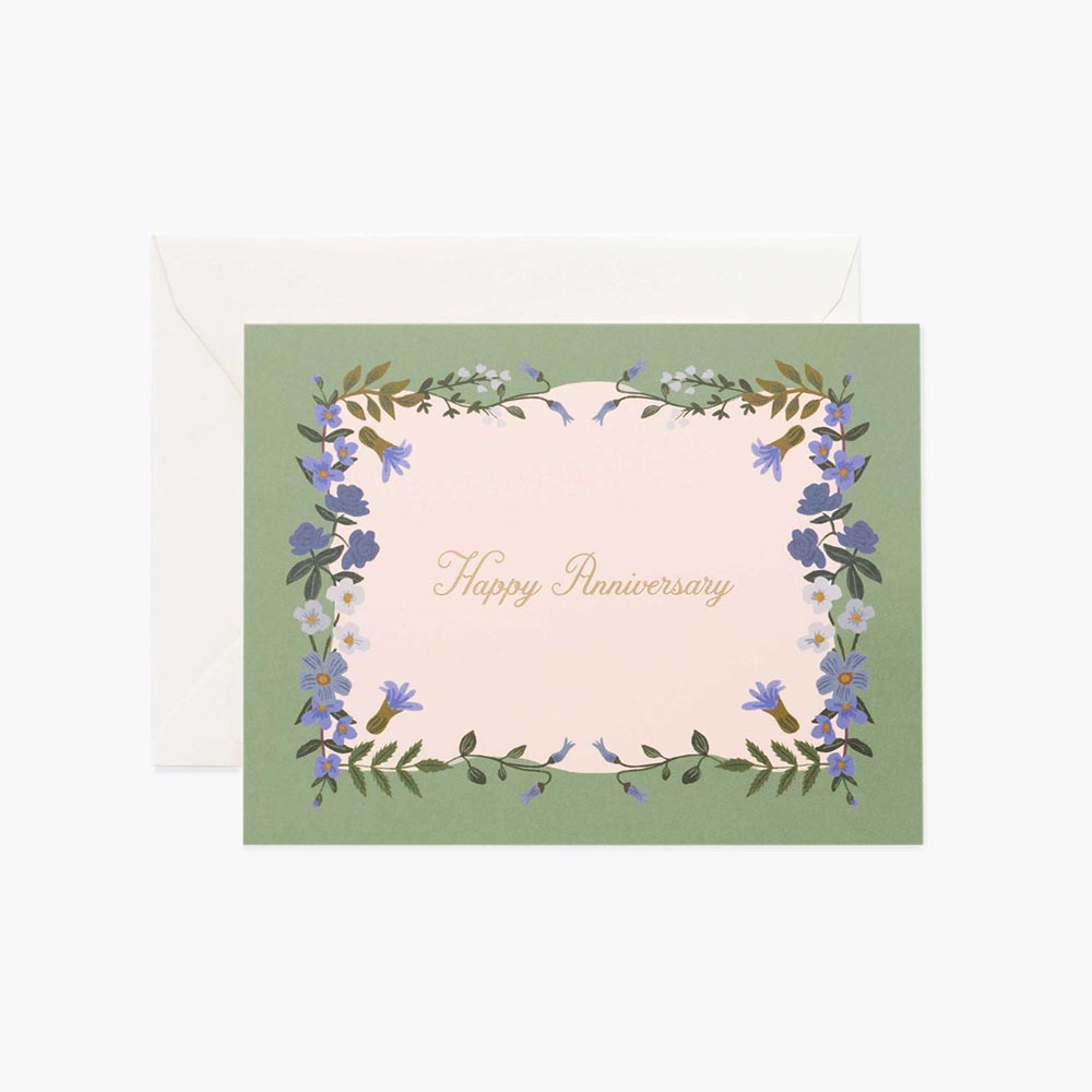 Tarjeta Postal Aniversario Boda Wildwood - Rifle Paper Co