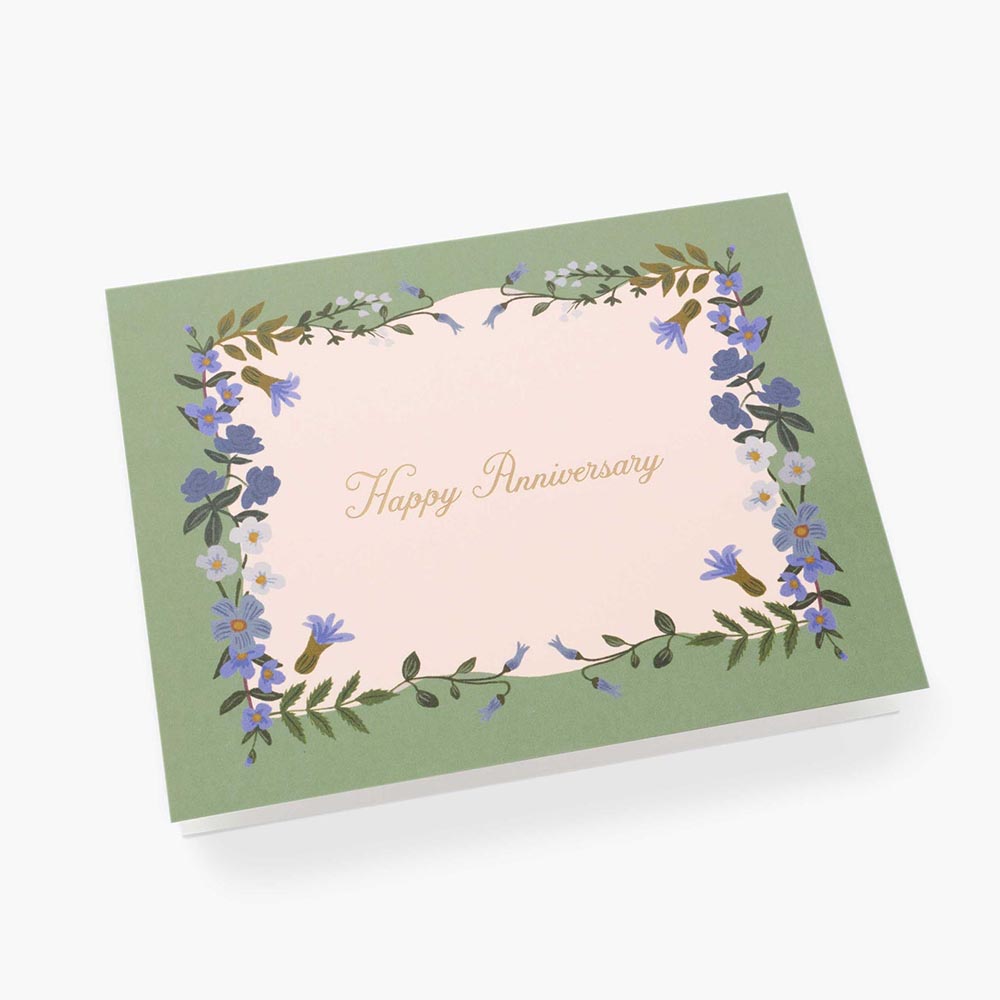 Tarjeta Postal Aniversario Boda Wildwood - Rifle Paper Co