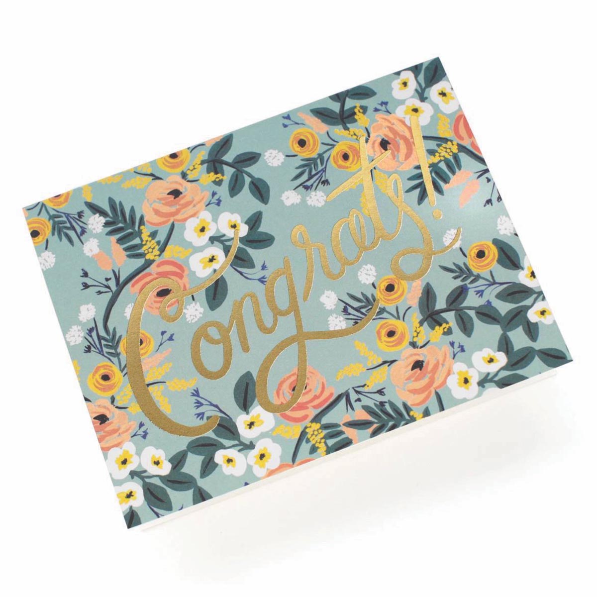 Blue Meadows Congrats Postcard - Rifle Paper