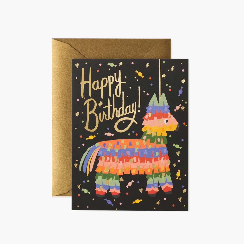 Tarjeta postal cumpleaños Pinata - Rifle Paper Co