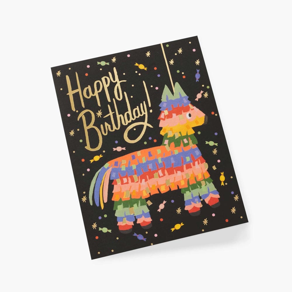 Tarjeta postal cumpleaños Pinata - Rifle Paper Co