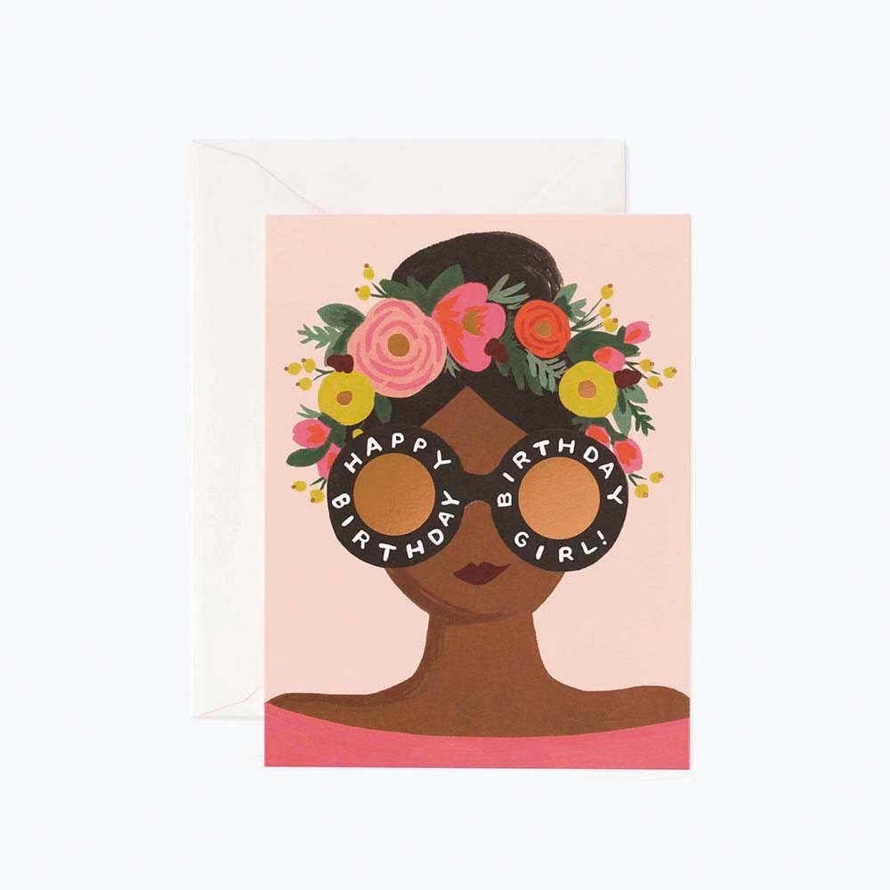 Targeta felicitació aniversari Flower Crown Birthday Girl - Rifle Paper