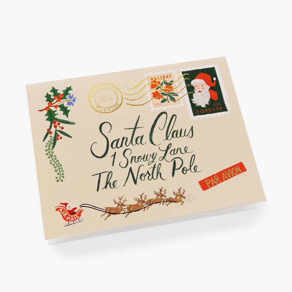 Christmas Postcard Santa Letter