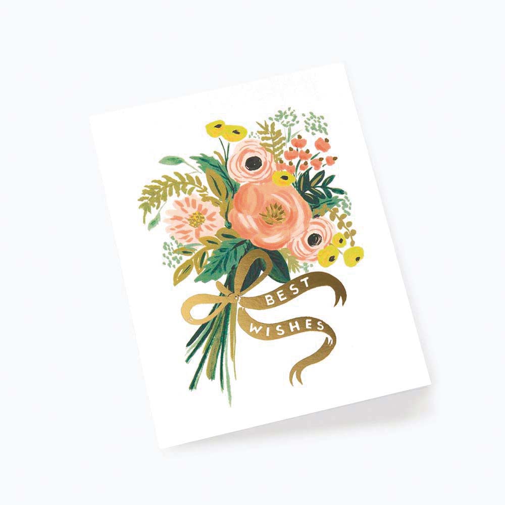 Targeta Postal Felicitació Nuvis Best Wishes Bouquet - Rifle Paper
