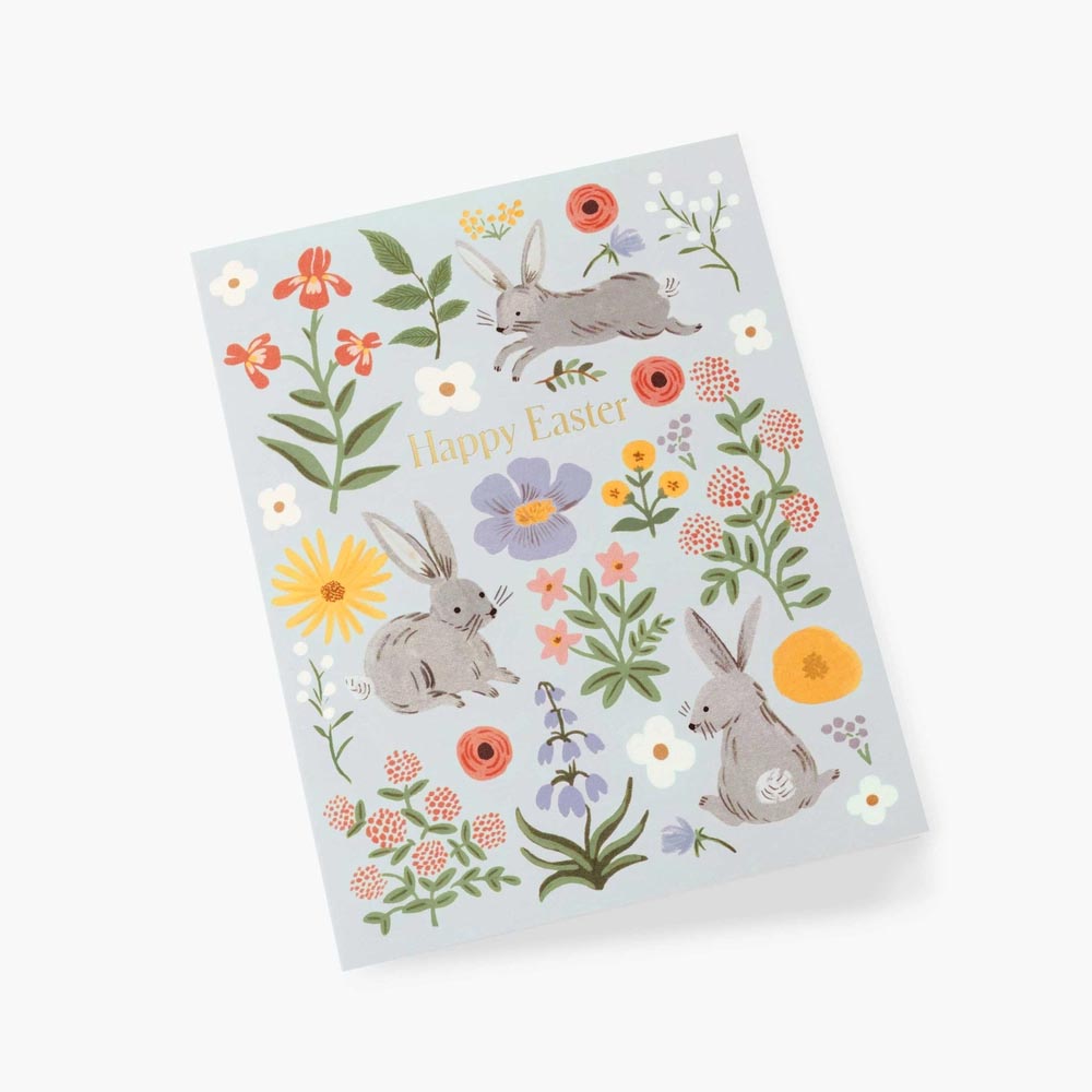 Tarjeta postal Pascua - Easter Bunny Fields - Rifle Paper Co