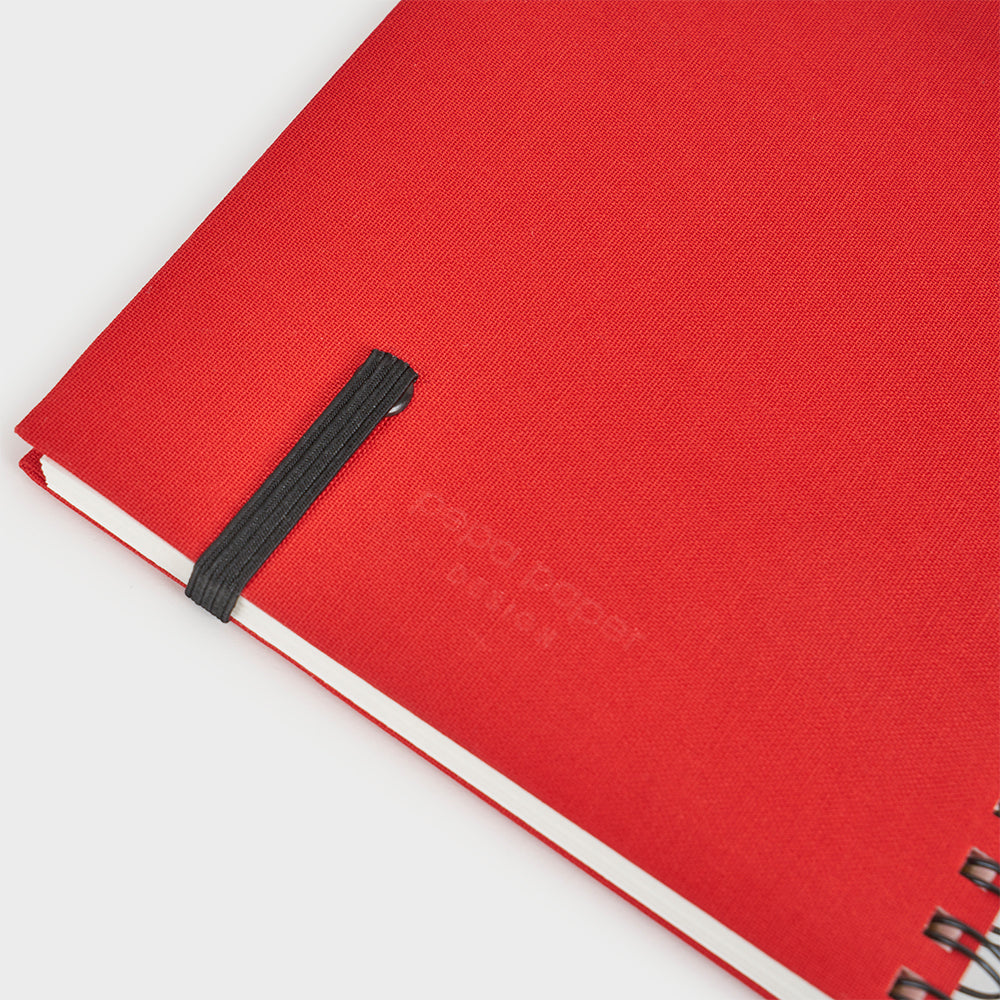 Wyro A6 and A5 Fabric Notebook - Squared Sheets