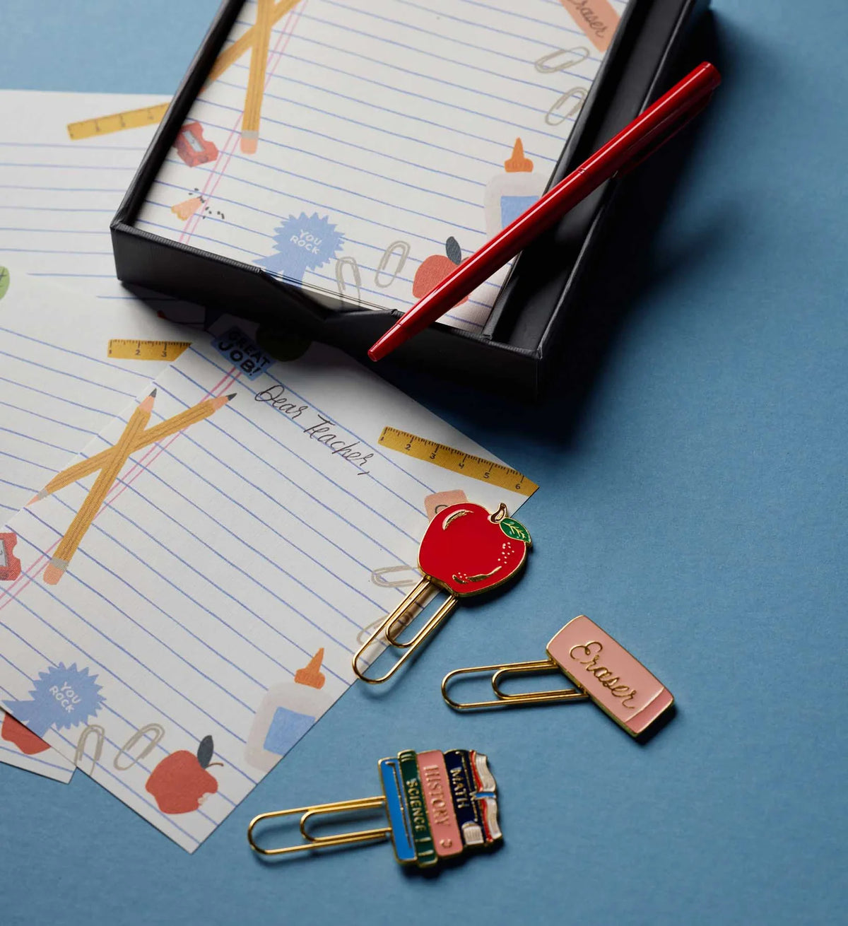 Set de escritura de notas con bolígrafo Schoolhouse - Rifle Paper co