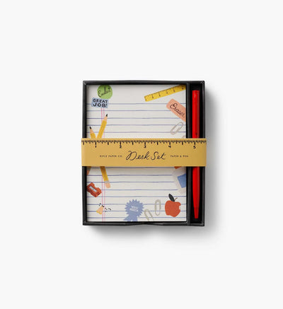Set de escritura de notas con bolígrafo Schoolhouse - Rifle Paper co