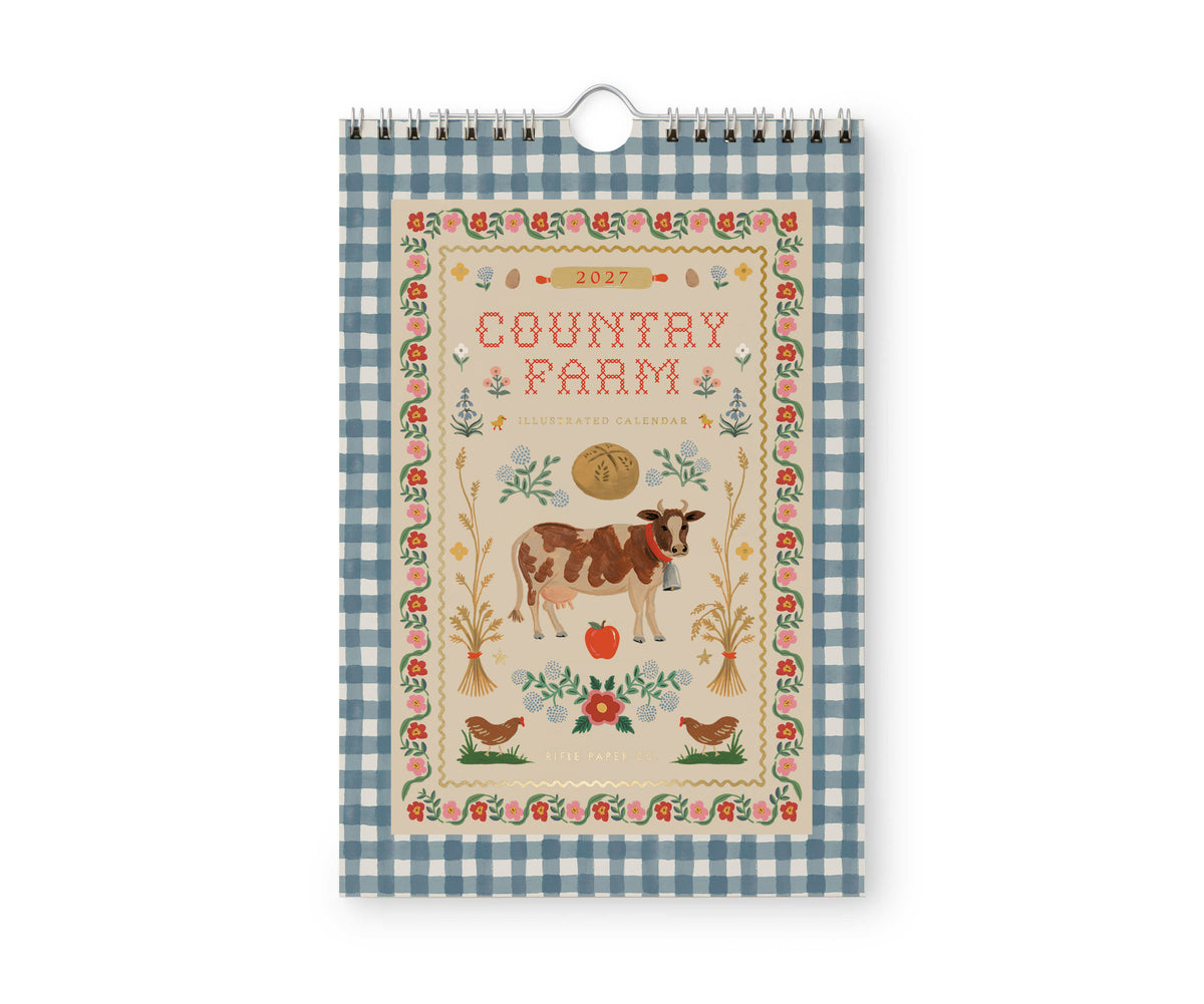 Calendario de pared 2027 - Country Farm Kitchen Rifle Paper