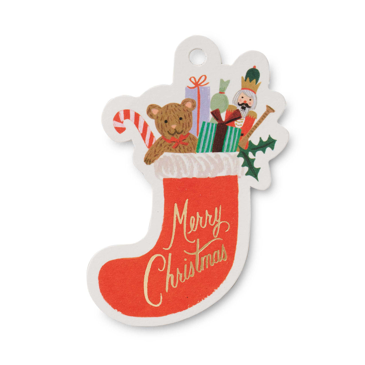 Set of 8 Gift Tags - Nutcracker Stocking - Rifle Paper Co 