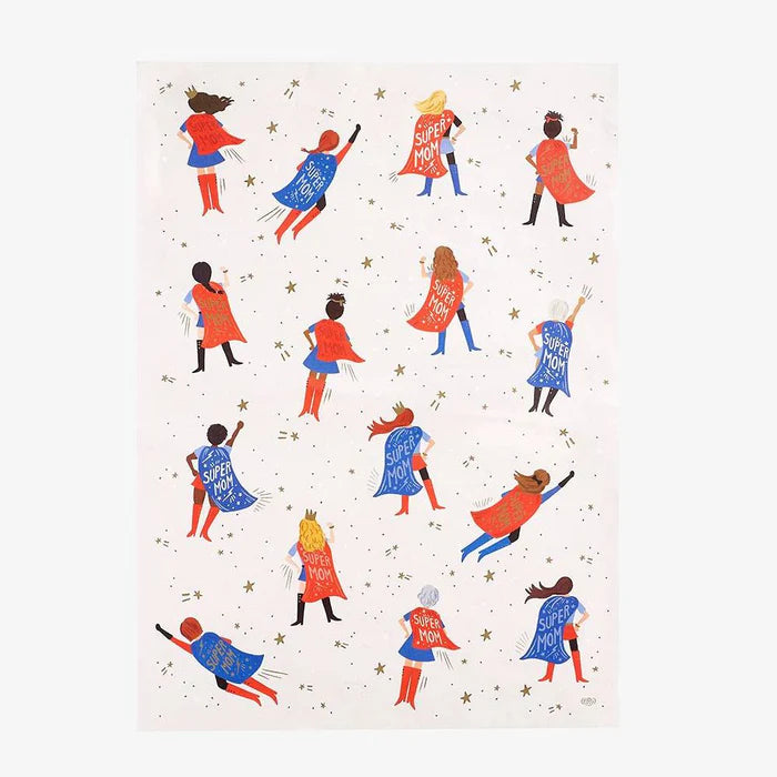 Papel de regalo Super Mom - Rifle Paper Co