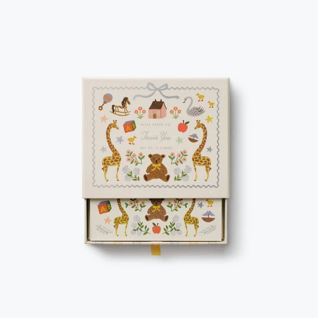 Caja con 8 tarjetas postales de Agradecimiento  - Sweet Little One - Rifle Paper Co