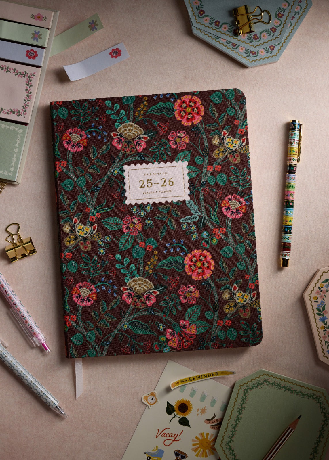 Agenda Académica 2025-2026 12 meses - Gracie - Rifle Paper Co
