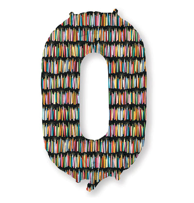 Numbered Foil Balloon 0-9 Candles - Rifle Paper Co