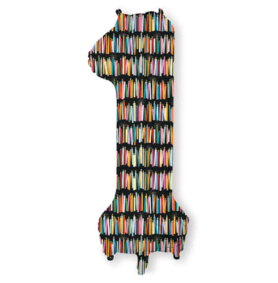 Numbered Foil Balloon 0-9 Candles - Rifle Paper Co