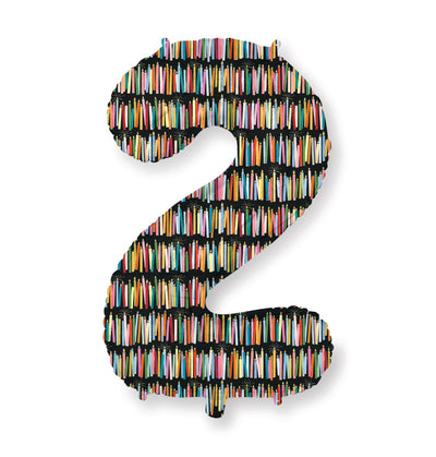 Numbered Foil Balloon 0-9 Candles - Rifle Paper Co