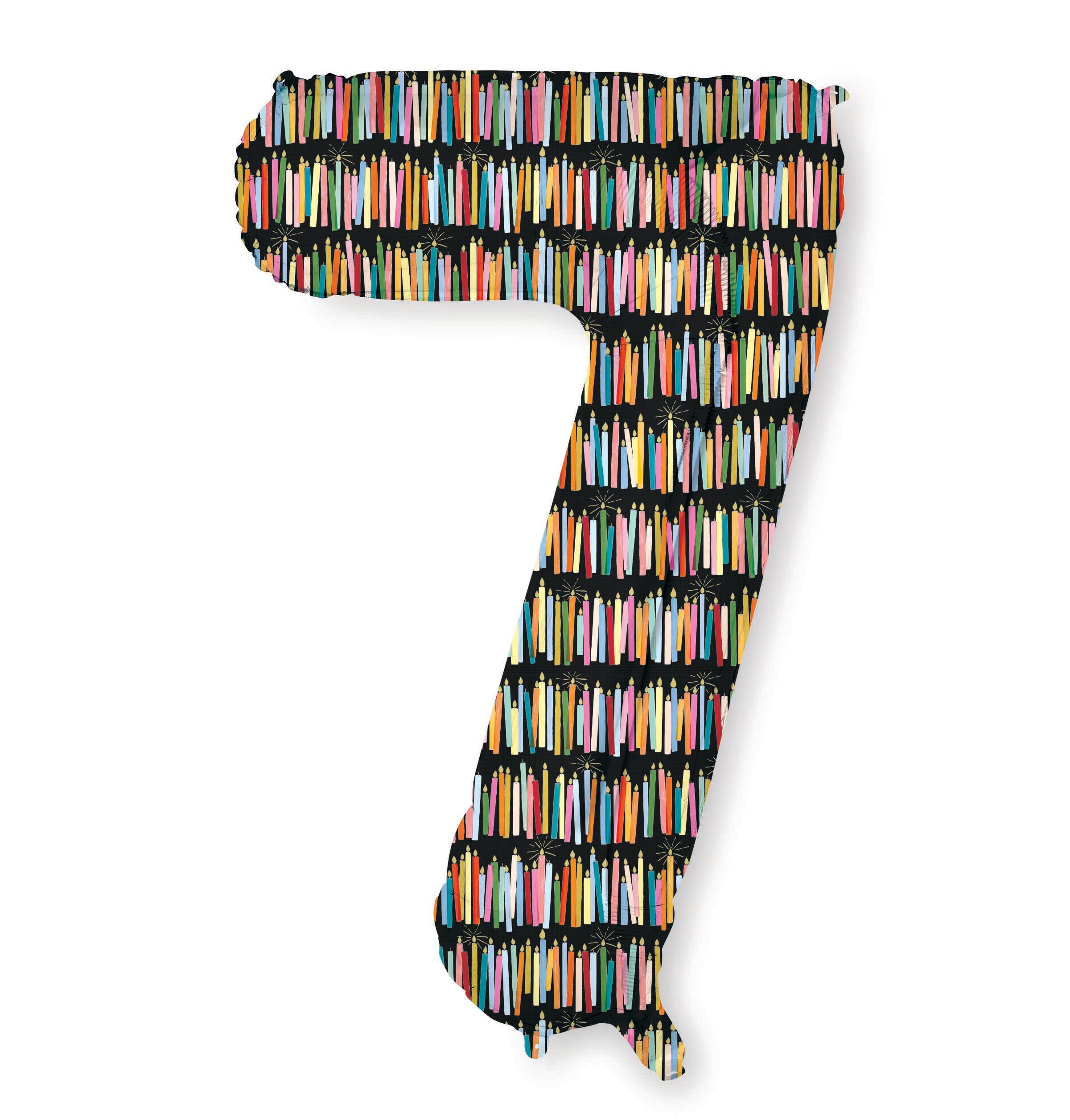 Numbered Foil Balloon 0-9 Candles - Rifle Paper Co