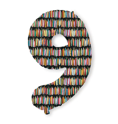 Numbered Foil Balloon 0-9 Candles - Rifle Paper Co