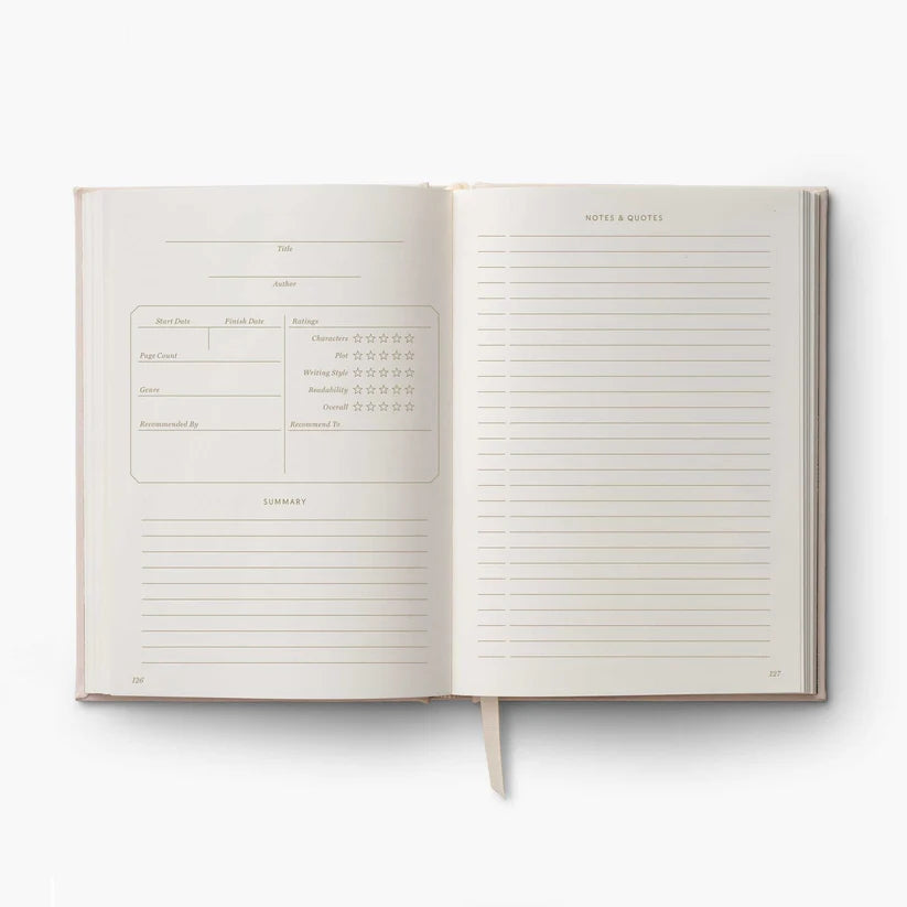 Bookclub Embroidered Book Journal - Rifle Paper Co