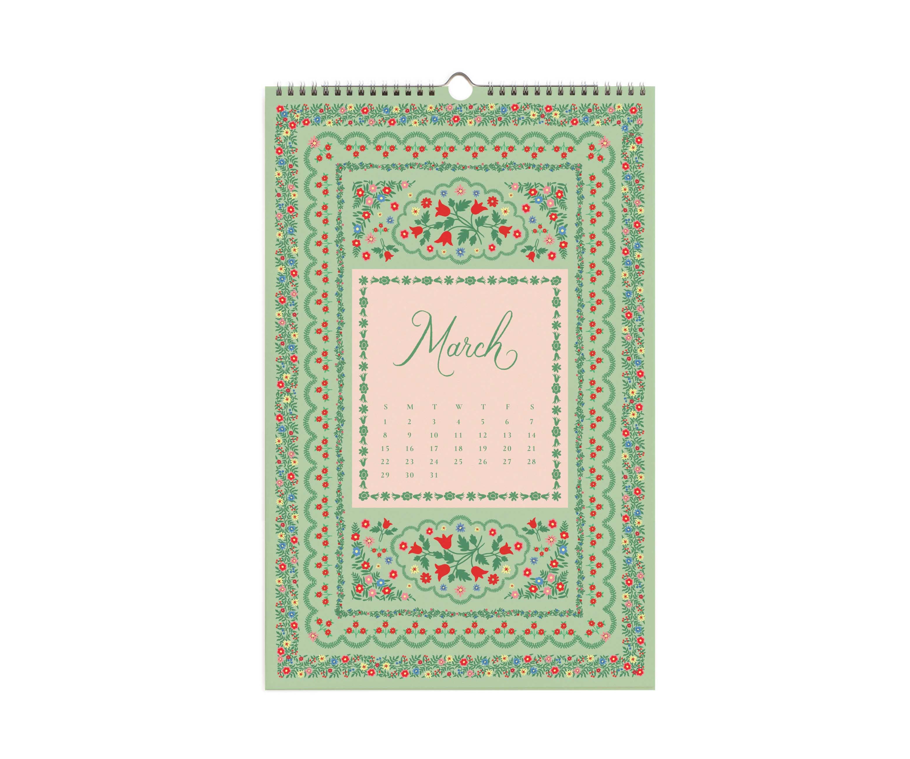 2026 Wall Calendar - Flora - Rifle Paper