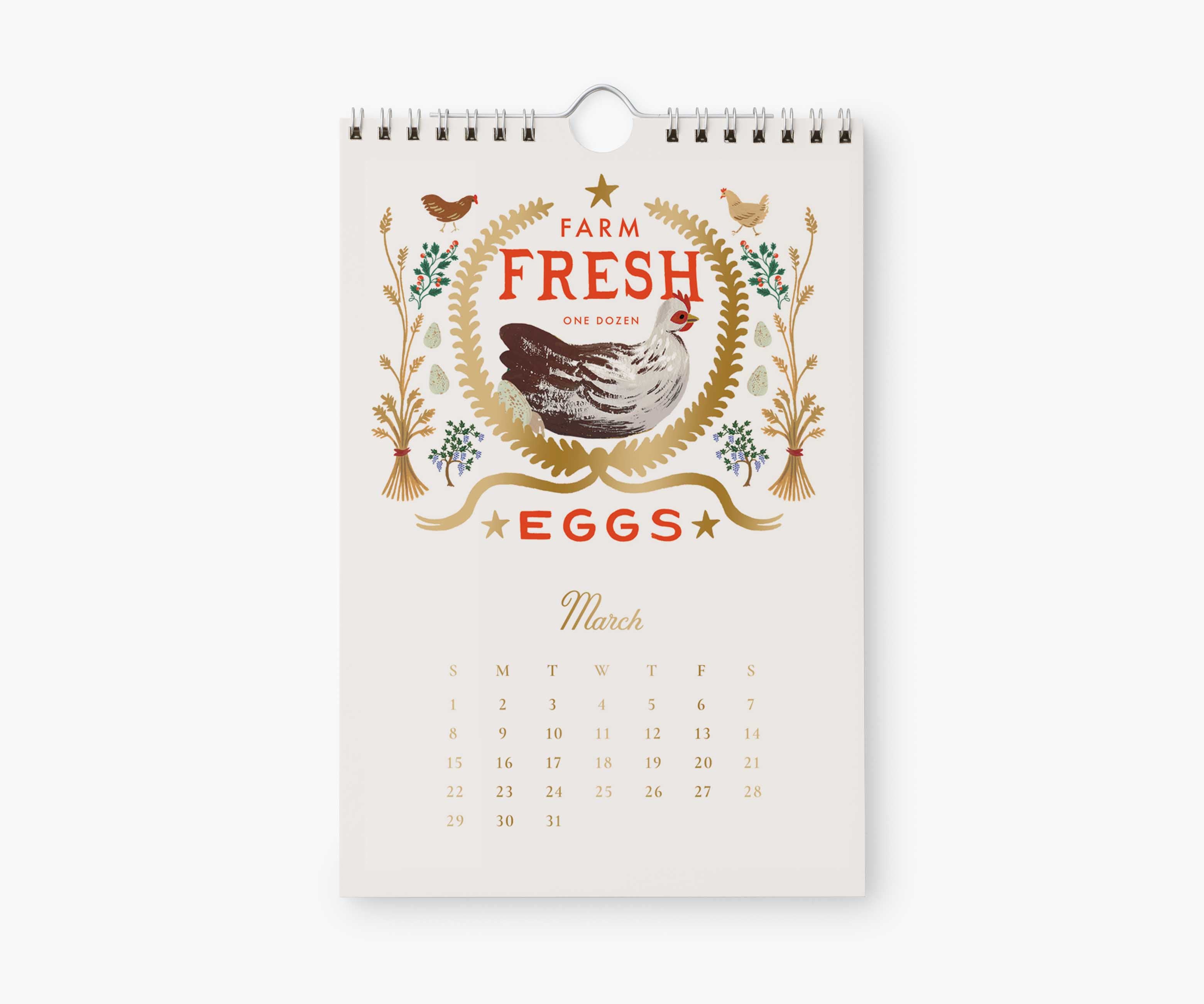 2025 Cheese Wall Calendar - Rifle Paper