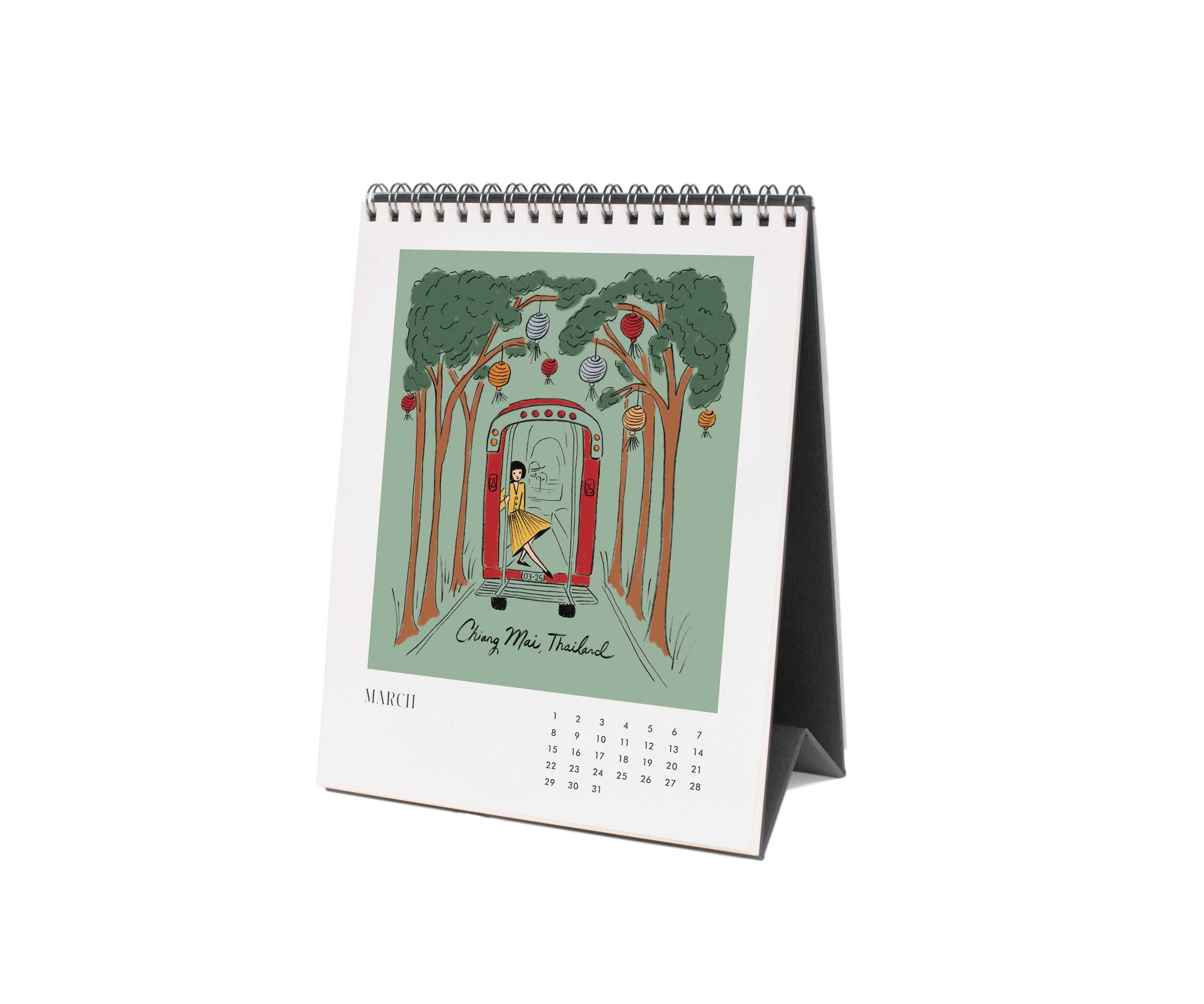 Desk Calendar 2025 Flower Studies - Rifle Paper