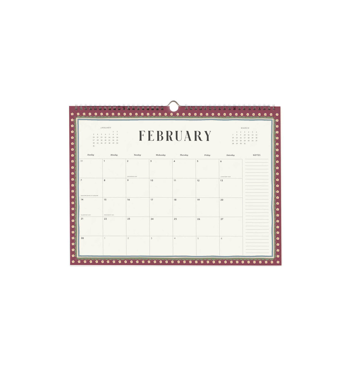Calendario de pared 2027 - Paisley - Rifle Paper