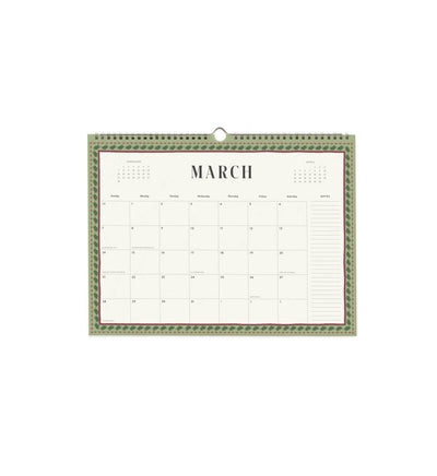 Calendario de pared 2027 - Paisley - Rifle Paper