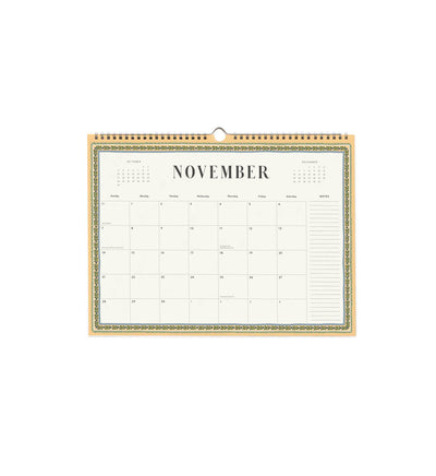 Calendario de pared 2027 - Paisley - Rifle Paper