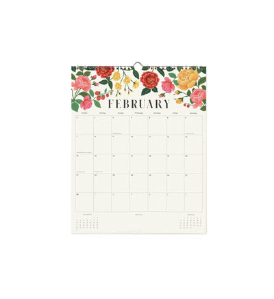 Calendario de pared 2027 - Floral - Rifle Paper